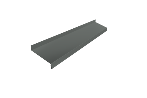 Отлив простой 150 0,45 PE с пленкой RAL 7005 мышино-серый (2м)