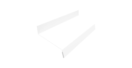 Отлив простой 50 0,45 PE с пленкой RAL 9003 сигнальный белый (2м)