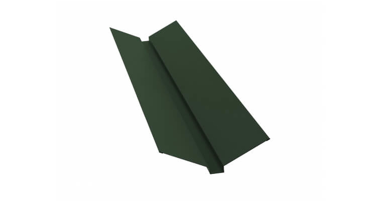 Планка ендовы верхней 115x30x115 GreenCoat Pural RR 11 темно зеленый