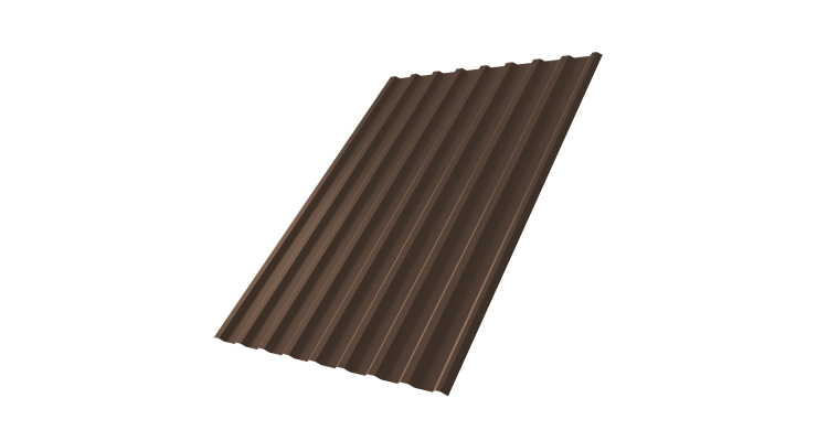 Профнастил С20R 0,5 Satin Мatt RAL 8017 шоколад