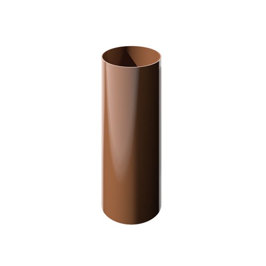 Труба водосточная 1.5 м Технониколь ПВХ 125/82 мм, коричневый