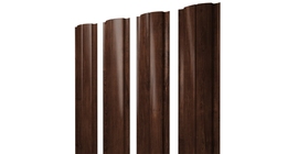 Штакетник Полукруглый Slim с прямым резом 0,45 Print Elite Cherry Wood TwinColor