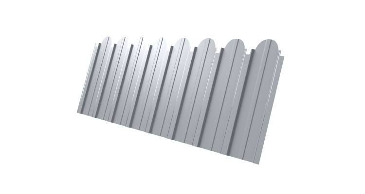 Профнастил С10A фигурный 0,45 Drap RAL 9003 сигнальный белый