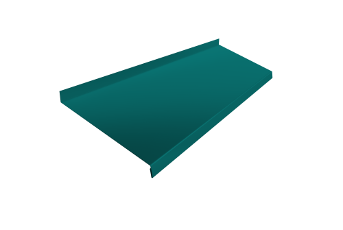 Отлив простой 250 0,45 PE с пленкой RAL 5021 водная синь (2м)