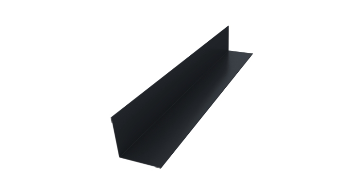 Угол внутренний 30х30 0,45 PE с пленкой RAL 7024 мокрый асфальт (2м)