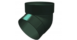 Колено трубы 67 град. ПВХ Grand Line зеленый (RAL 6005)