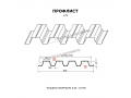 Профнастил Н75 x 750-B ПЭ-01 RAL 7004 0,8 мм