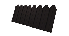 Профнастил С10A фигурный 0,45 Drap TX RAL 9005 черный