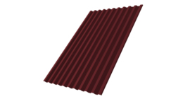 Профнастил С21R 0,5 Satin Matt RAL 3005 красное вино