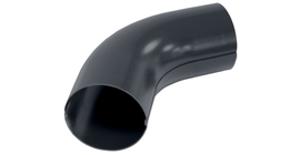 Колено 60 град 100 мм Мatt RAL 7024 мокрый асфальт
