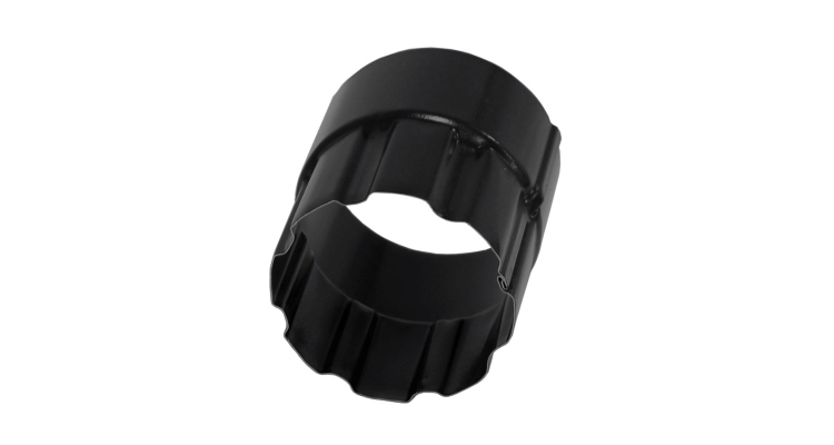 Соединитель трубы 100 мм Мatt RAL 9005 черный