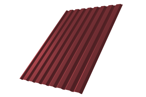 Профнастил С20А 0.4 PE RAL 3005 красное вино