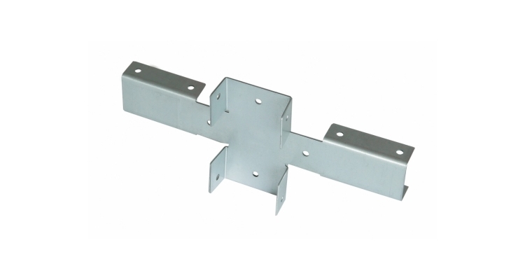 Кронштейн Х для крепления лаг к столбам цинк Zn