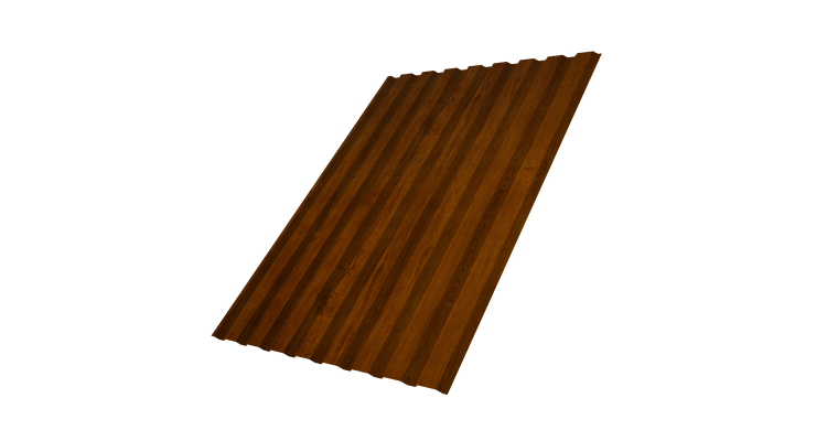 Профнастил С20A 0.4 Print Premium Golden Wood Intense FTC