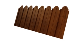 Профнастил C10A фигурный 0.4 Print Premium Golden Wood Intense FTC