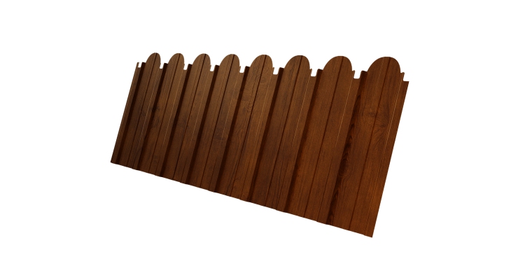 Профнастил C10A фигурный 0.4 Print Premium Golden Wood Intense FTC