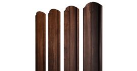 Штакетник Полукруглый Slim фигурный 0,45 Print Premium Cherry Wood Fresh TwinColor