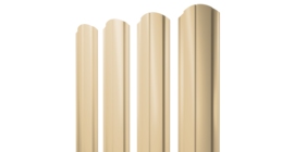 Штакетник Полукруглый Slim фигурный 0.4 PE RAL 1014 слоновая кость