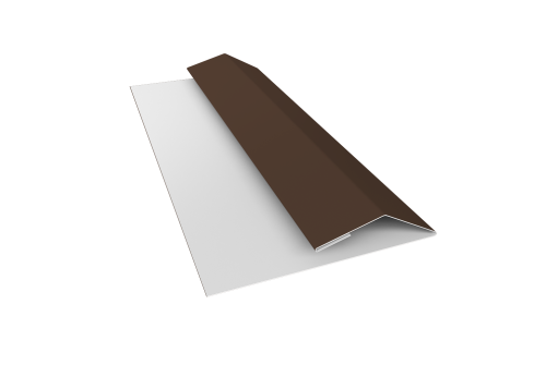 Планка финишная Блок-хаус new 0,5 Drap TX RAL 8017 шоколад (3м)