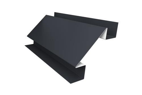 Планка угла внутреннего сложного Блок-хаус new 0,5 Drap TX RAL 7024 мокрый асфальт (2м)