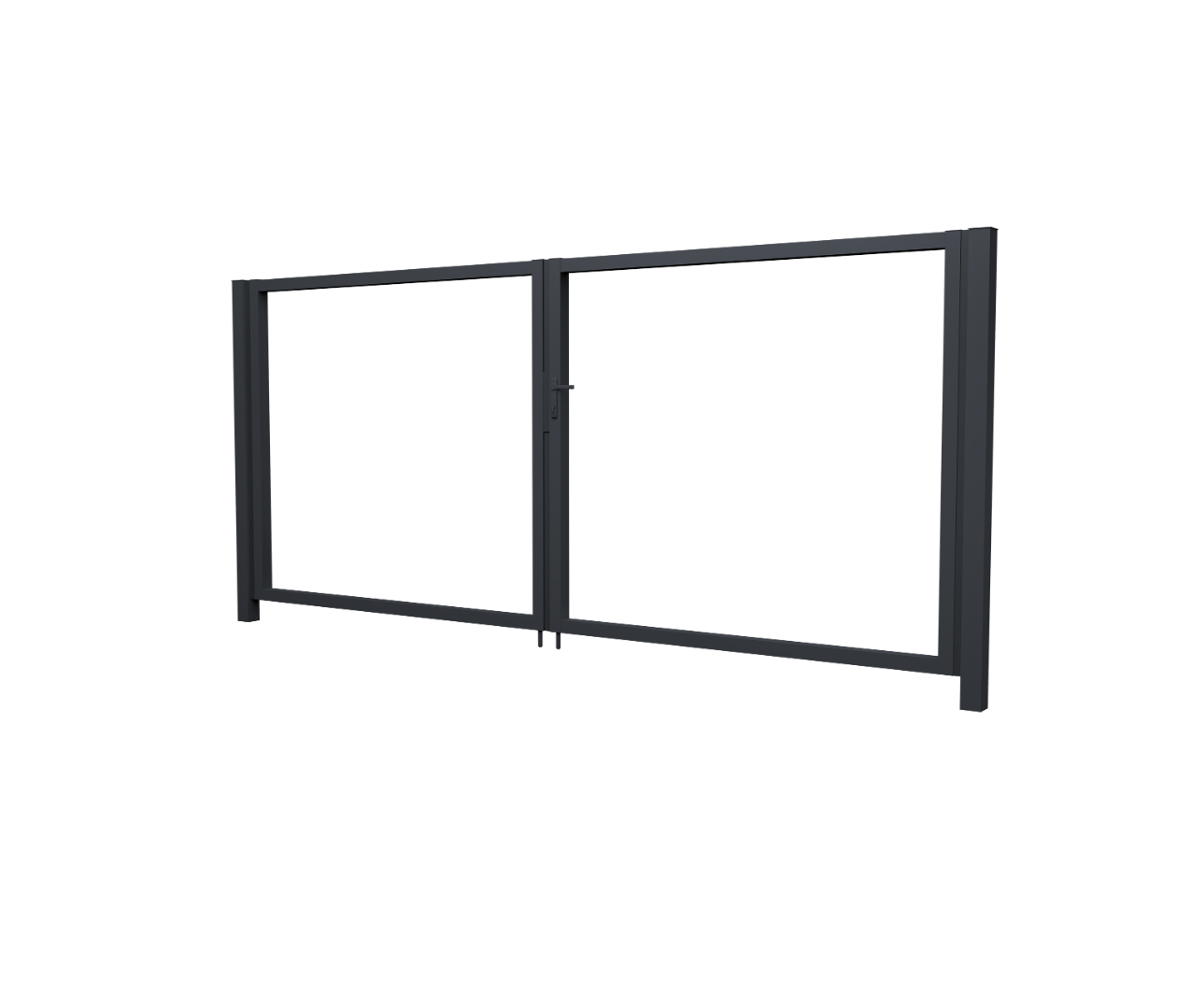 Ворота Жалюзи Texas 1.8х3.6 RAL 7024 без заполнения (ламель 150 мм)