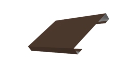 Ламель лицевая 150 забора жалюзи Texas 0.5 Satin Matt с пленкой RAL 8017 шоколад