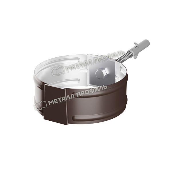 Держатель трубы Металл Профиль ПРОЕКТ D150 RAL 8017