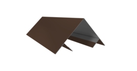 Планка угла внешнего составная верхняя 0,45 Drap RAL 8017 шоколад (2м)