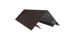 Планка угла внешнего составная верхняя 0,5 Drap RR 32 темно-коричневый (2м)