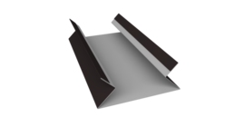 Планка угла внутреннего составная верхняя 0,45 Drap TX RAL 9005 черный (3м)