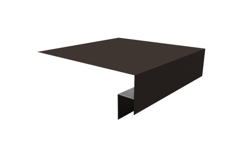 Планка околооконная сложная Экобрус Grand Line 200х50х25 0,5 Satin с пленкой RR 32 темно-коричневый (2м)