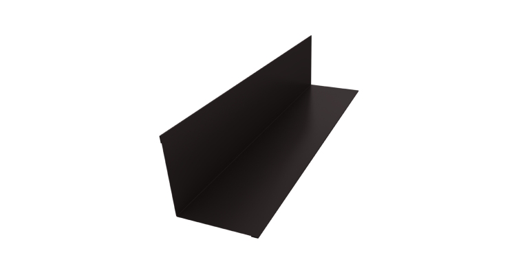 Угол внутренний 110х110 0,45 PE с пленкой RR 32 темно-коричневый (2м)