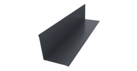 Угол внутренний 110х110 0,5 Satin с пленкой RAL 7024 мокрый асфальт (3м)