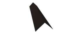 Угол внешний 110х110 0,45 Drap RAL 9005 черный (3м)