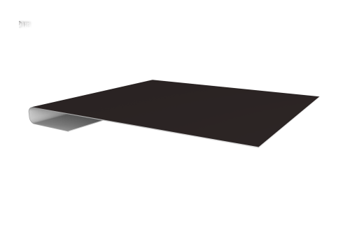 Планка завершающая 0,45 Drap RAL 9005 черный (2м)