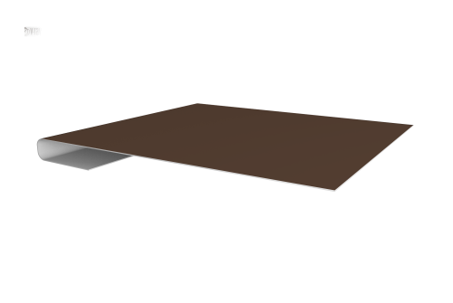 Планка завершающая 0,5 Satin с пленкой RAL 8017 шоколад (3м)