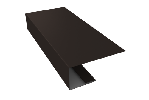 J-Профиль 18мм 0,45 PE с пленкой RR 32 темно-коричневый (3м)