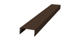 Крышка 30х15 жалюзи Texas 0,45 Drap TwinColor RAL 8017 шоколад (2,5м)