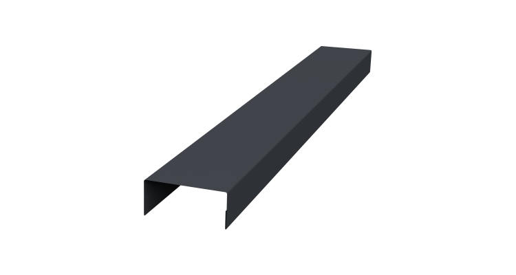 Крышка 45х20 жалюзи Texas 0,45 Drap RAL 7024 мокрый асфальт (3м)