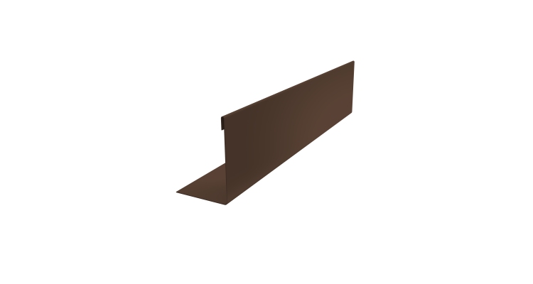 Нащельник 125 Texas 25х35 0,45 Drap-double TX RAL 8017 шоколад (L2,0)