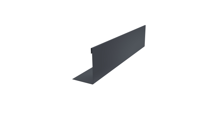 Нащельник 125 Texas 25х35 0,5 Velur X RAL 7024 мокрый асфальт (L1,5)