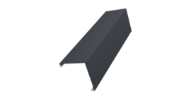 Декоративная накладка на столб универсальная угловая 60х60 для забора жалюзи 0,5 Satin RAL 7024 мокрый асфальт (1,8м)