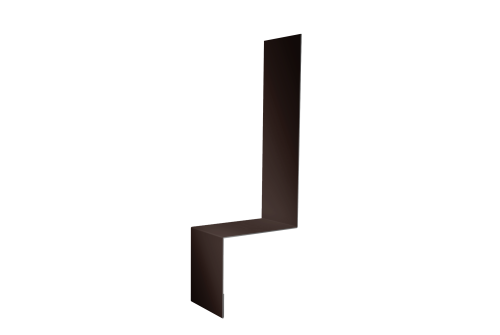 Планка примыкание боковое фальц Grand Line 0,5 Drap TX RAL 8017 шоколад (2м)