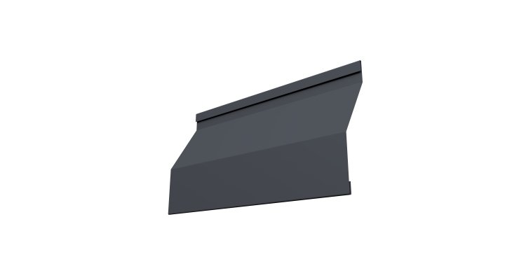 Ламель забора жалюзи Milan Slim 0,45 Drap-double TX RAL 7024 мокрый асфальт